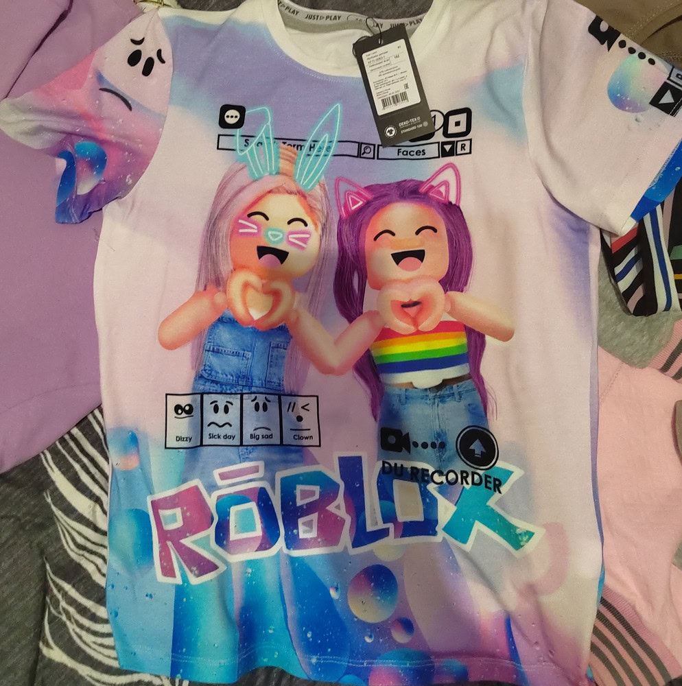 T- Shirt ROBLOX (BOY)  Шить рубашки, Футболки, Футболки для девочек